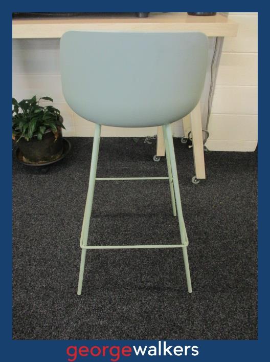 BARSTOOL – PALE GREEN – 75CM – MOULDED SEAT – PR6948