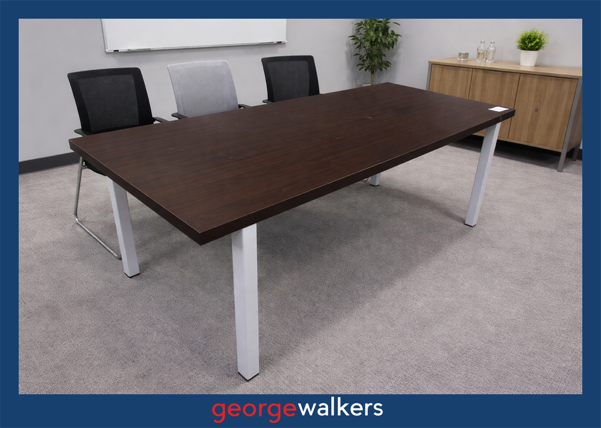 PR6653 Walnut Meeting Table 1800mm - George Walkers Office Furniture Megastore