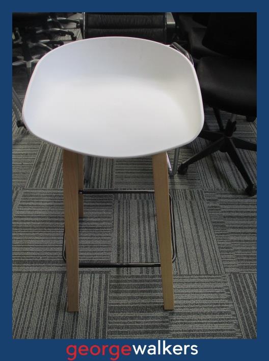 Barstool – Modern design – White – New – PR6985