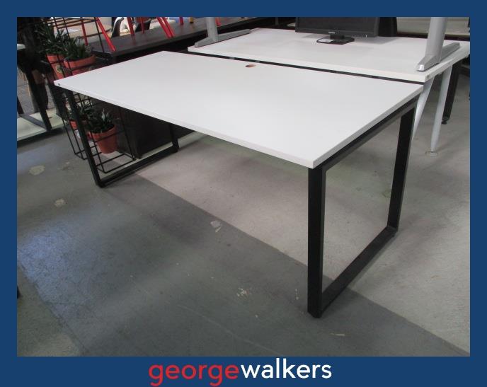 PR6705 White Desk 1.8M - George Walkers Office Furniture Megastore