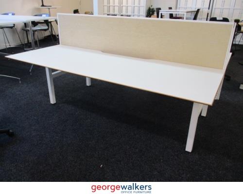 PR5639 - White Pod Station - George Walkers Office Furniture Megastore