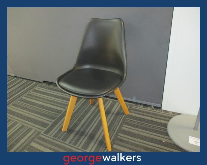 PR6029 Black Freedom Furniture Plastic Chair - George Walkers Office Furniture Megastore