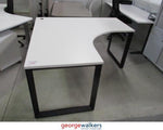 L-Shaped Desk Melteca Top White 1500mm