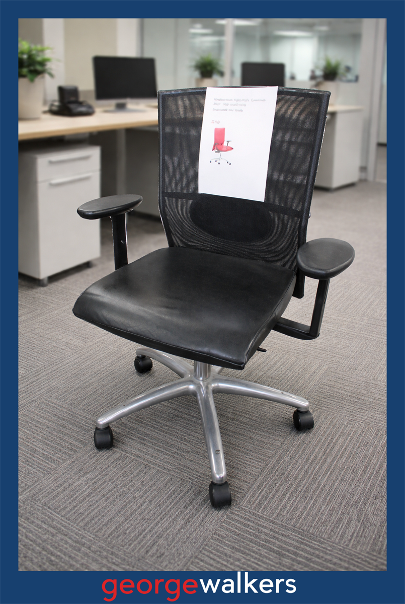 PR6412 Black Dauphin Centro Office Chair - CLEARANCE
