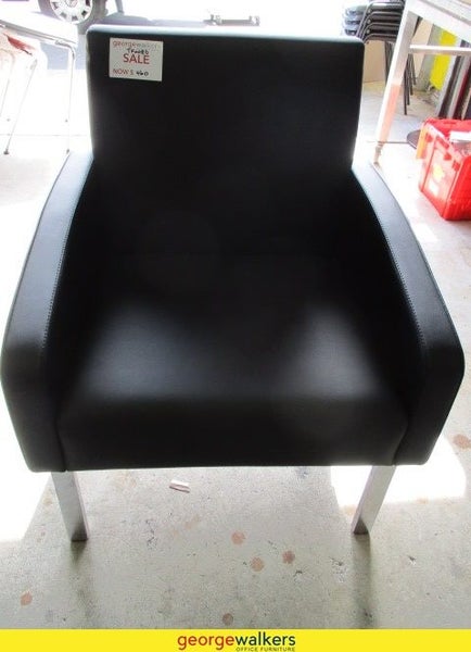 Single Seater Kennedy Upholstered Chair Black