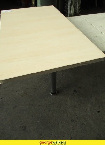 MK64 - Maple Straight Desk - George Walkers Office Furniture Megastore
