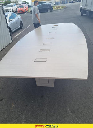 Large Boardroom Table 6-7m Maple