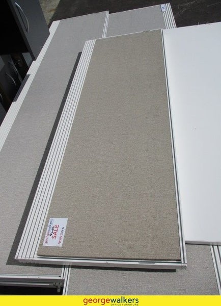 PR4080 - Grey Desk Mounted Partition - George Walkers Office Furniture Megastore
