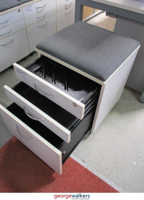 PR5703 - White  Mobile Drawer - George Walkers Office Furniture Megastore