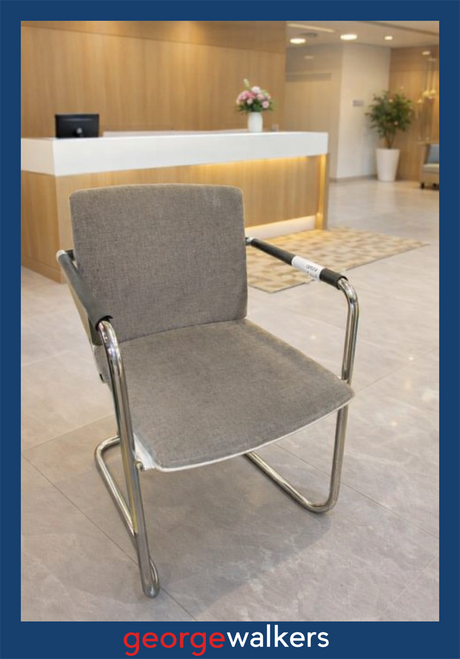 PR5681 - Grey Wilkhann Reception Chair - George Walkers Office Furniture Megastore