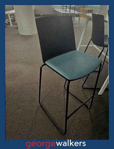 PR5095 - Blue Barstool - George Walkers Office Furniture Megastore