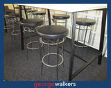 BARSTOOL - LEATHER SEAT - COMMERCIAL - PR5414 - George Walkers Office Furniture Megastore