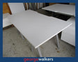 PR4879 - White Straight Desk - George Walkers Office Furniture Megastore