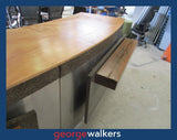 PR6519  Concrete  4M  Reception Counter - George Walkers Office Furniture Megastore