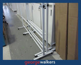 PR6038  White  Metal Whiteboard Stand - George Walkers Office Furniture Megastore