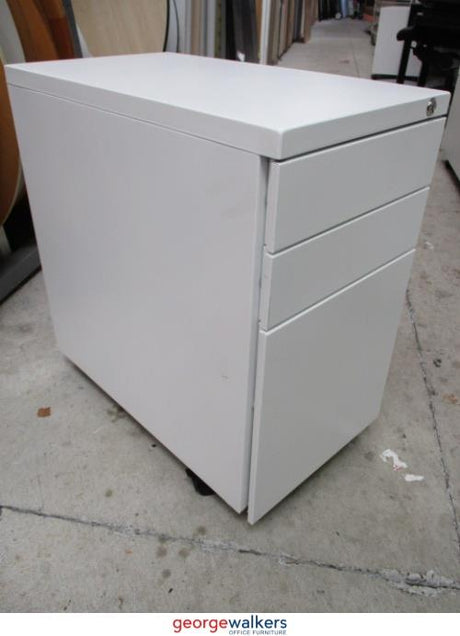 PR5723 - White Slimline Mobile Drawer - George Walkers Office Furniture Megastore