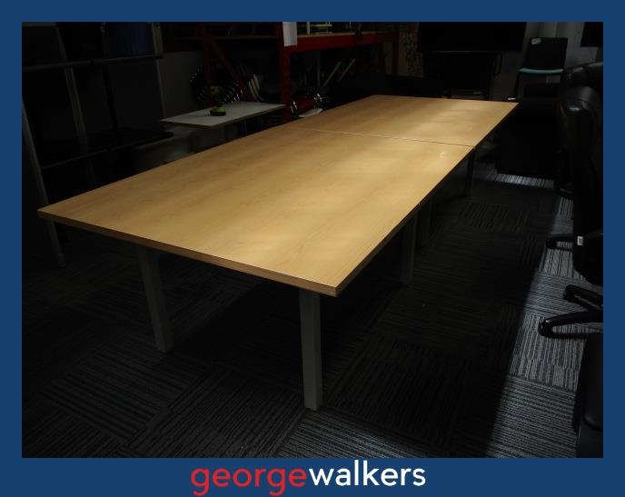 PR6249  Light Tawa  Boardroom Tables - Modular Set - George Walkers Office Furniture Megastore