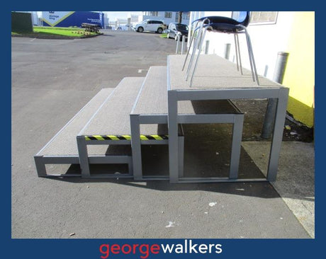PR5246 - Grey Heavy Duty Tiered Display Shelving