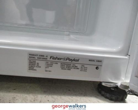 PR5575 - White Fisher & Paykel Refrigerator - George Walkers Office Furniture Megastore