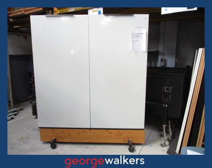 PR6151  White Thinking Wall Mobile Divider - George Walkers Office Furniture Megastore