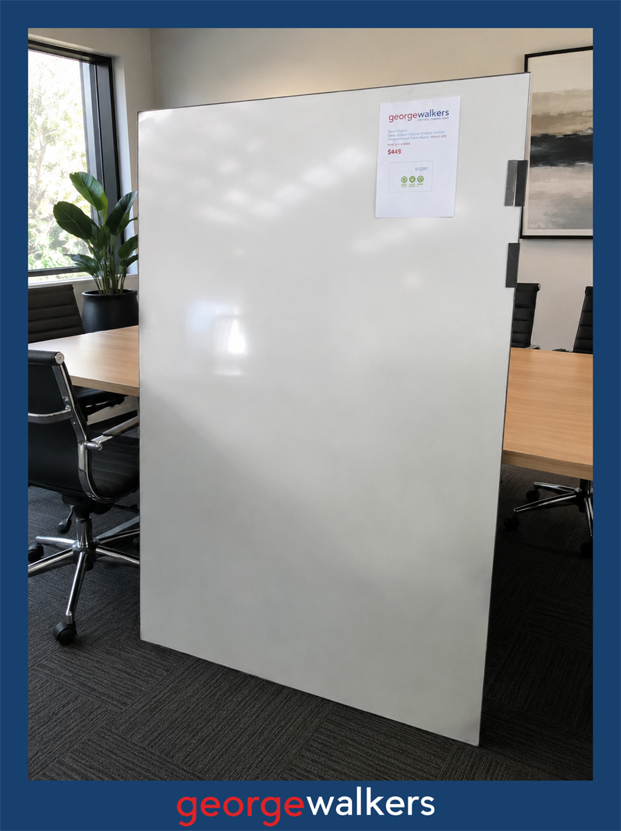 WHITEBOARD 1800 x 1200MM MAGNETIC PORCE