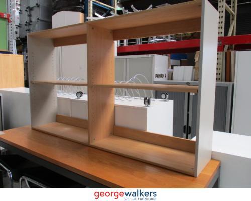 Filing & Storage - Bookshelf - Adjustabe Shelf - Tawa/Grey - 1600 x 300 x 900mm