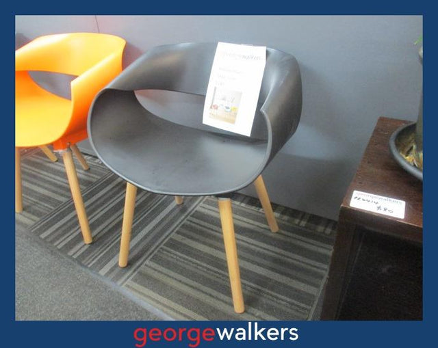 PR6450B  Black  Ribbon Chair - George Walkers Office Furniture Megastore