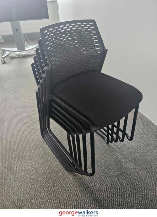 Chair - Meeting Chair - Stackable - Black