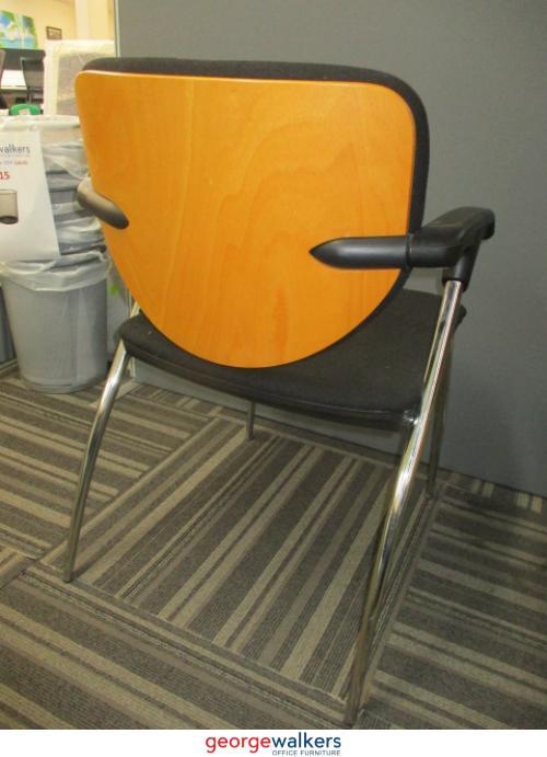 PR5338 - Black Reception Chair - George Walkers Office Furniture Megastore