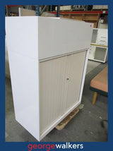TAMBOUR CUPBOARD – WHITE – WITH PLANTER – RRP $1,400+ – PR6918