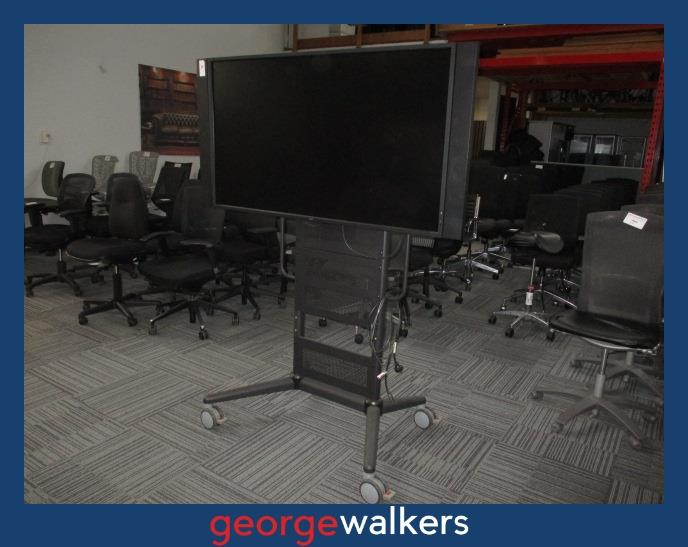 PR5962  Black NEC 55" Commercial Screen on Media Stand - George Walkers Office Furniture Megastore