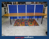 PR6214  2 Piece Boardroom Table 3.6M - Timber Veneer Top - George Walkers Office Furniture Megastore