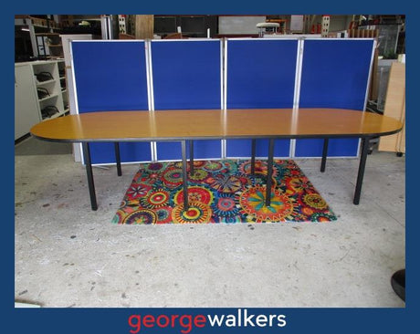 PR6214  2 Piece Boardroom Table 3.6M - Timber Veneer Top - George Walkers Office Furniture Megastore