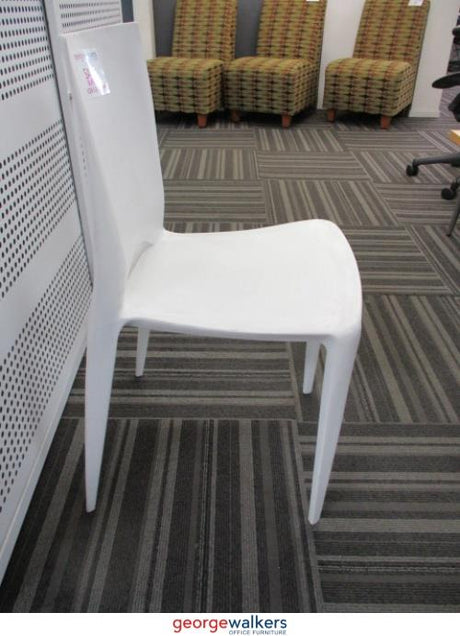 PR4954 - White Outdoor Chair - George Walkers Office Furniture Megastore