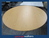 PR6663  Woodgrain  Round Meeting Table 1.2M - George Walkers Office Furniture Megastore