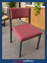 Reception chair – Visitor chair – Stackable – Brick red – PR7012