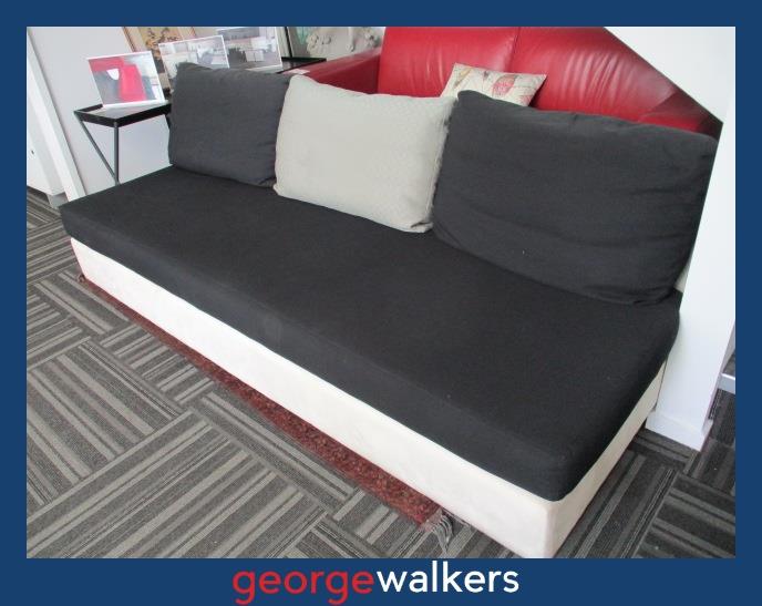 PR5765  Cream/Black/Grey  Modular Soft Seating - George Walkers Office Furniture Megastore