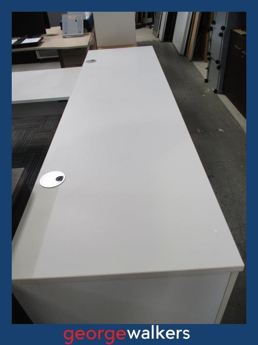 PR6383  White  Credenza Storage - George Walkers Office Furniture Megastore