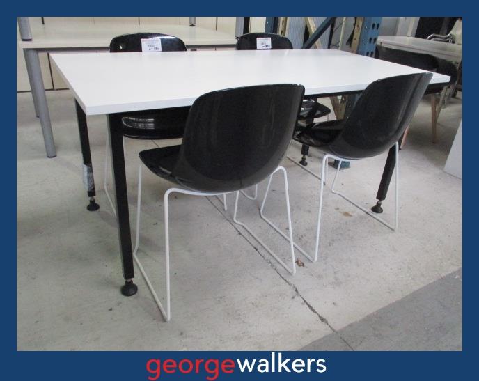 PR6767  White Melteca  Meeting Table 1.6M