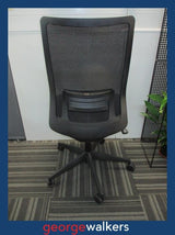 PR6462  Black Okamura  Portone Office Chair RRP $1200 - George Walkers Office Furniture Megastore