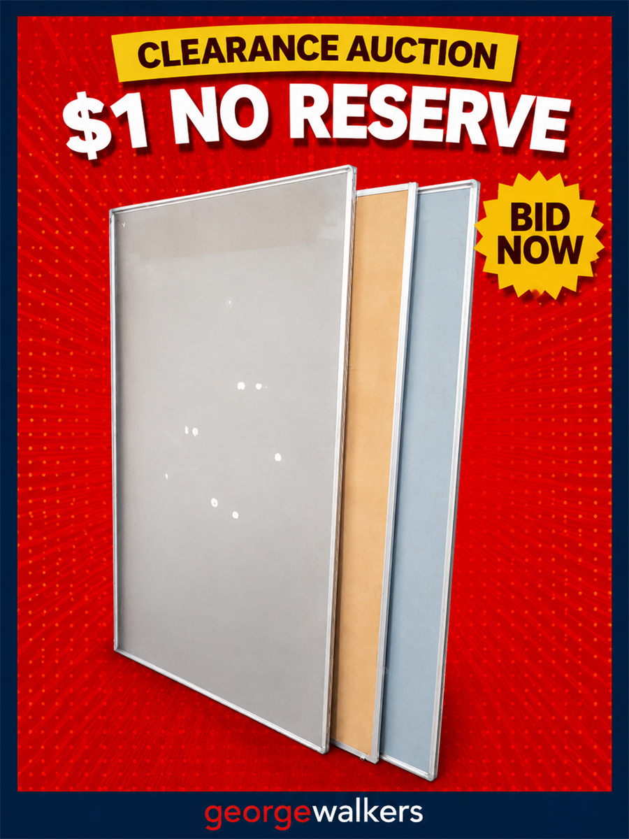 PR6226  1 x Large Commercial Quality Pinboard - Aluminium Frame - George Walkers Office Furniture Megastore