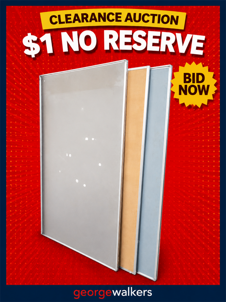 PR6226  1 x Large Commercial Quality Pinboard - Aluminium Frame - George Walkers Office Furniture Megastore
