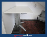 PR6313  White  Electric Height Adjustable Desk 1.8M HALLOWEEN SPECIAL - George Walkers Office Furniture Megastore