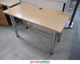 PR4776 - Maple Straight Desk - George Walkers Office Furniture Megastore