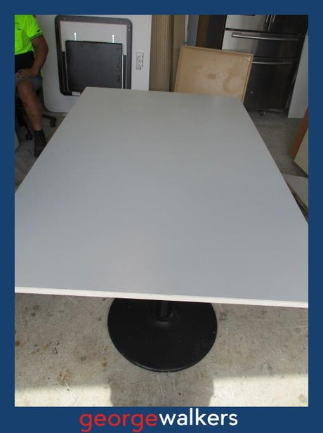 SM19 - White Meeting Table - George Walkers Office Furniture Megastore