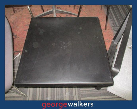 PR6197  Black  Fibreglass Top Table - George Walkers Office Furniture Megastore