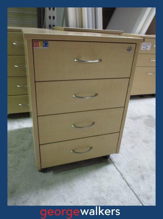 Maple Melteca BFG 4 Drawer Mobile