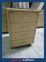 Maple Melteca BFG 4 Drawer Mobile