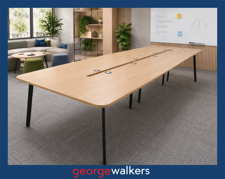 VL5  Touchdown Table 4.8m - George Walkers Office Furniture Megastore