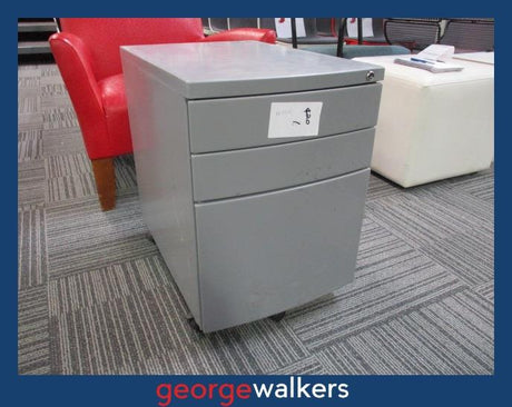 PR3515  Grey  3-Drawer Mobile - George Walkers Office Furniture Megastore